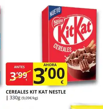 Supermercados MAS Cereales kit kat nestle oferta