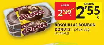 Supermercados MAS DONUTS Rosquillas bombon oferta