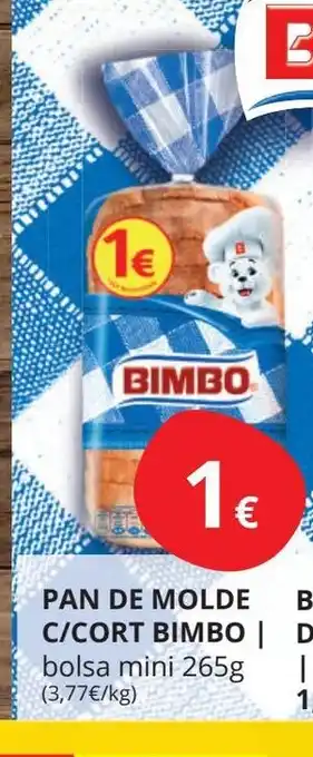 Supermercados MAS BIMBO Pan de molde c/cort oferta