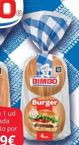 Supermercados MAS BIMBO Pan hamburgeusa oferta