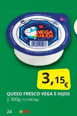 Supermercados MAS Queso fresco vega e hijos oferta