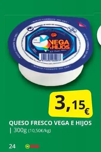 Supermercados MAS Queso fresco vega e hijos oferta