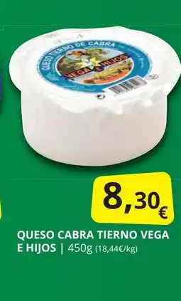 Supermercados MAS Queso cabra tierno vega e hijos oferta