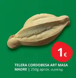 Supermercados MAS Telera cordobesa art masa madre oferta