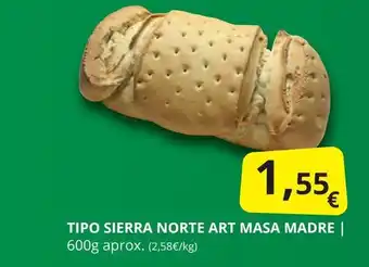 Supermercados MAS Tipo sierra norte art masa madre oferta