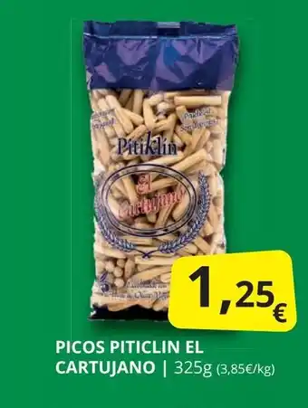 Supermercados MAS Picos piticlin el cartujano oferta