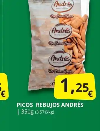 Supermercados MAS ANDRÉS Picos rebujos oferta