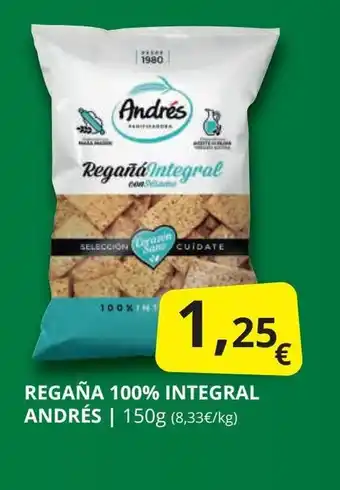 Supermercados MAS ANDRÉS Regaña 100% integral oferta