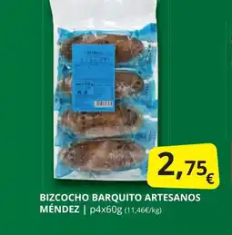 Supermercados MAS Bizcocho barquito artesanos méndez oferta