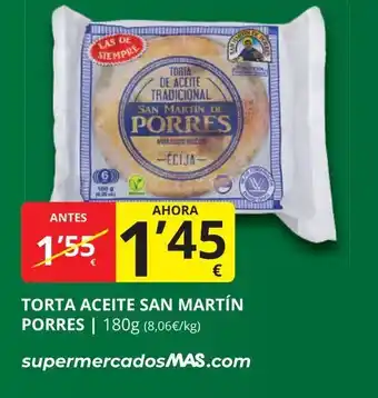 Supermercados MAS Torta aceite san martín porres oferta