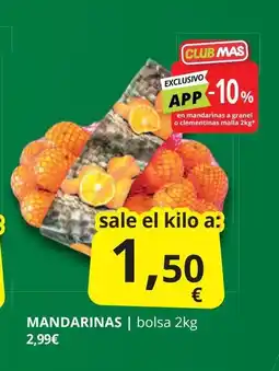 Supermercados MAS Mandarinas oferta