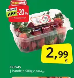 Supermercados MAS Fresas oferta