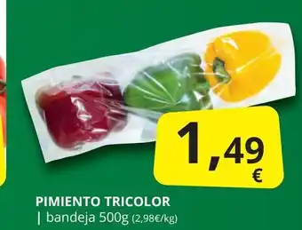 Supermercados MAS Pimiento tricolor oferta