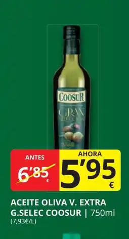 Supermercados MAS COOSUR Aceite oliva v. extra g.selec oferta