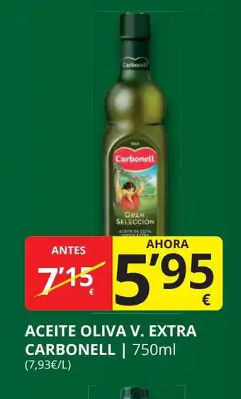 Supermercados MAS CARBONELL Aceite oliva v. extra oferta