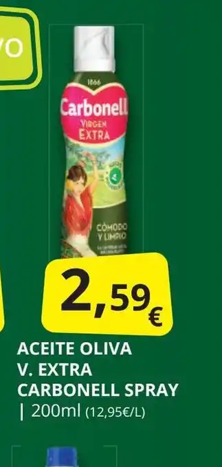 Supermercados MAS Aceite oliva v. extra carbonell spray oferta