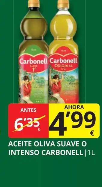 Supermercados MAS CARBONELL Aceite oliva suave o intenso oferta