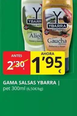 Supermercados MAS YBARRA Gama salsas oferta