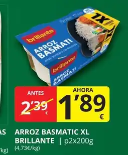 Supermercados MAS BRILLANTE Arroz basmatic xl oferta