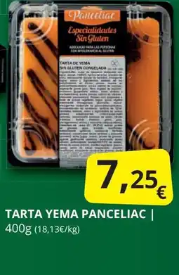 Supermercados MAS PANCELIAC Tarta yema oferta