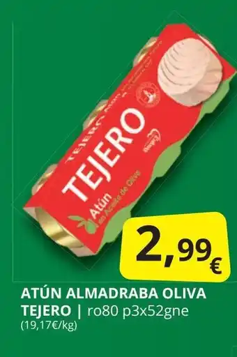 Supermercados MAS TEJERO Atún almadraba oliva oferta