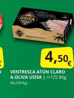 Supermercados MAS USISA Ventresca atún claro a.oliva oferta