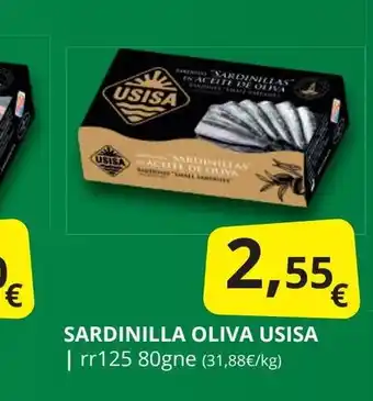 Supermercados MAS USISA Sardinilla oliva oferta