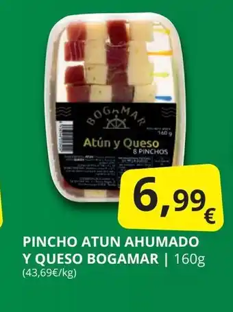 Supermercados MAS Pincho atun ahumado y queso bogamar oferta