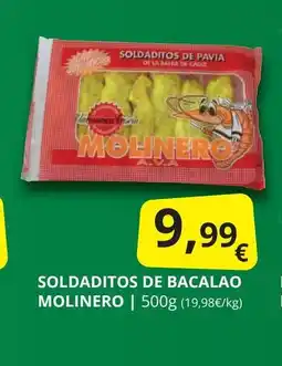 Supermercados MAS MOLINERO Soldaditos de bacalao oferta