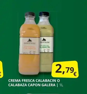 Supermercados MAS Crema fresca calabacin o calabaza capon galera oferta