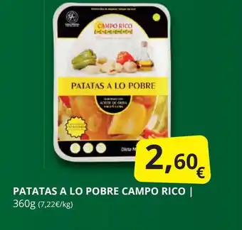 Supermercados MAS Patatas a lo pobre campo rico oferta