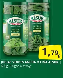 Supermercados MAS ALSUR Judias verdes ancha o fina oferta