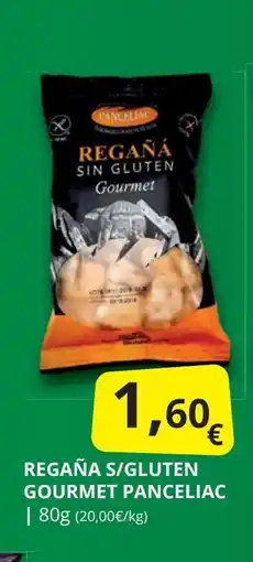 Supermercados MAS PANCELIAC Regaña s/gluten gourmet oferta