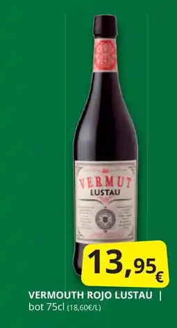 Supermercados MAS Vermouth rojo lustau oferta