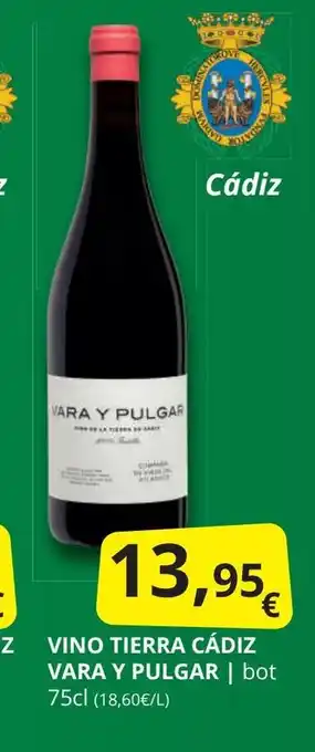 Supermercados MAS VARA Y PULGAR Vino tierra cádiz oferta