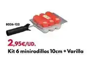 BricoCentro Kit 6 minirodillos 10cm + varilla oferta