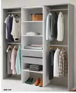 BricoCentro Vestidor 2 cajones + 4 barras + estantes oferta