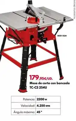 BricoCentro Mesa de corte con bancada tc-cs 254u oferta