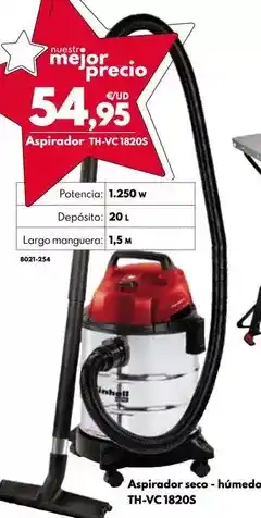 BricoCentro Aspirador seco - humedo th-vc 1820s oferta