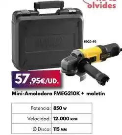 BricoCentro Mini-amoladora fmeg210k + maletin oferta