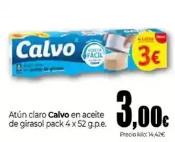 Unide Supermercados Calvo - atún claro en aceite de girasol oferta