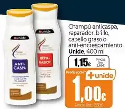 Unide Supermercados Unide - champú anticaspa oferta