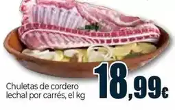 Unide Supermercados Chuletas de cordero lechal por carres oferta