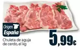 Unide Supermercados Chuleta de aguja de cerdo oferta