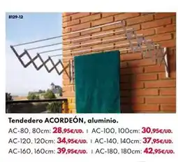 BricoCentro Tendedero acordeon, aluminio oferta