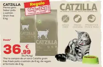 Kiwoko Catzilla - pienso gato sabor pollo o salmon oferta