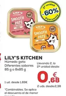 Kiwoko Lily's kitchen - humedo gato diferentes sabores oferta