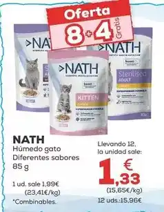 Kiwoko Nath - humedo gato diferentes sabores 85 g oferta