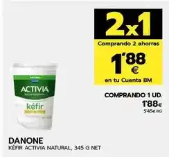 BM Supermercados Danone - kéfir activia natural oferta