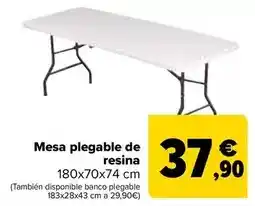 Carrefour Mesa plegable de resina oferta